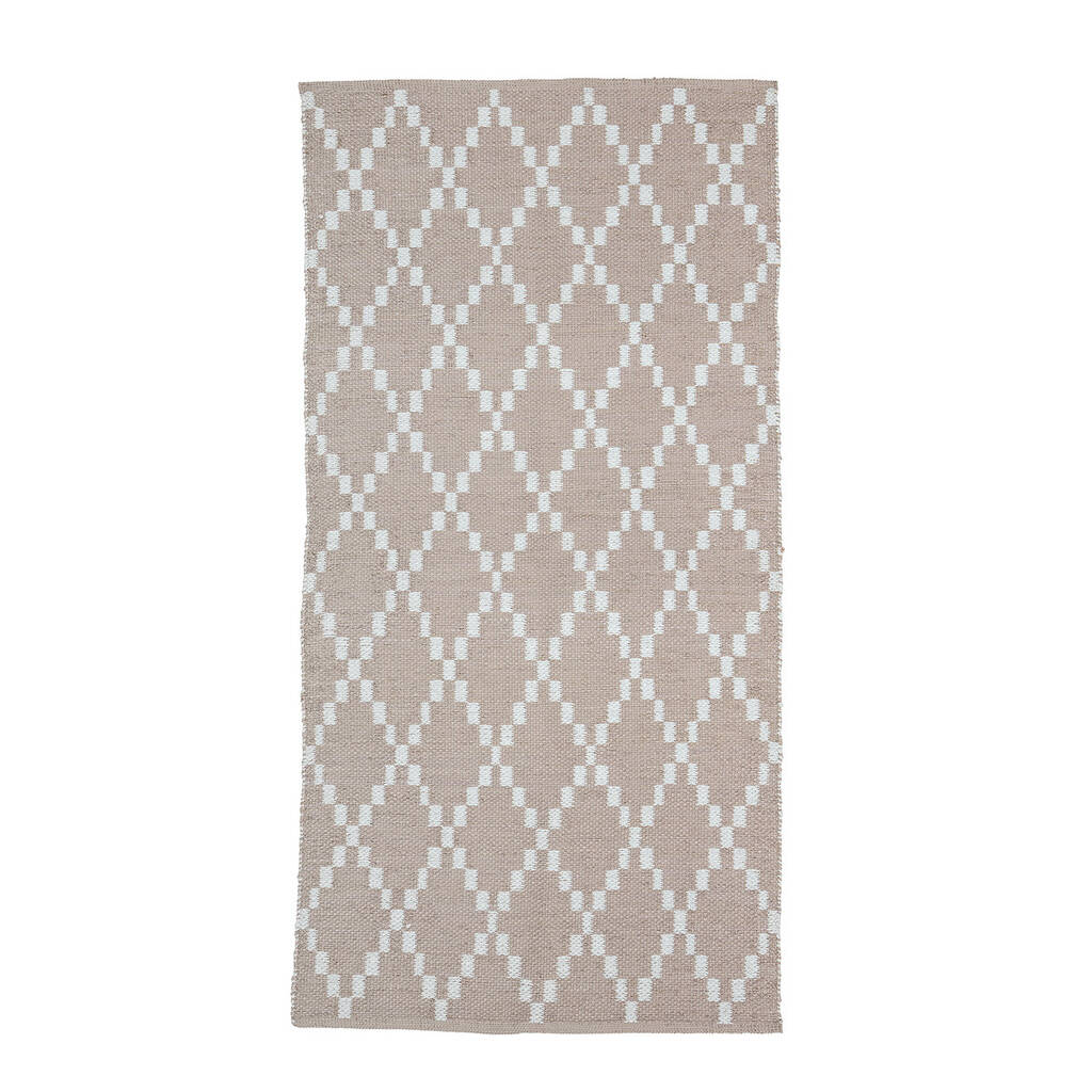 Outdoor Patterned Rug Rose Pink By Idyll Home