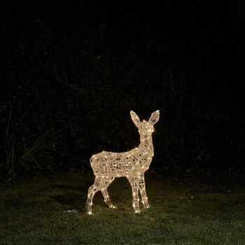 Swinsty Fawn Dual LED Battery Operated Outdoor Reindeer, 2 of 3