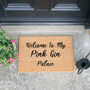 Welcome To My Pink Gin Palace Print Doormat, thumbnail 1 of 2