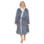 Super Soft Sherpa Style Caffeine First Dressing Gown, thumbnail 9 of 9