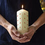 Personalised Robin Pillar Advent Candle, thumbnail 1 of 2