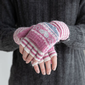 Nordic Fairisle Knit Gloves, 2 of 9