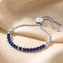 September Birthstone Lapis Lazuli Bracelet, thumbnail 4 of 7