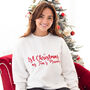 Baby's First Christmas Personalised Embroidered Sweatshirt Jumper, thumbnail 4 of 6