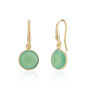 Antibes Chrysoprase And Gold Plated Earrings, thumbnail 3 of 4