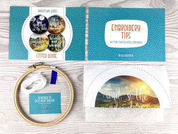Adventure Countryside Embroidery Kit, Craft Diy Kit, 2 of 8