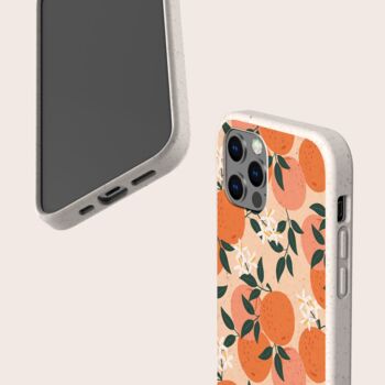 Orange Blossom Biodegradable Phone Case, 5 of 8