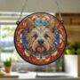 Cairn Terrier Stained Glass Effect Suncatcher, thumbnail 6 of 6