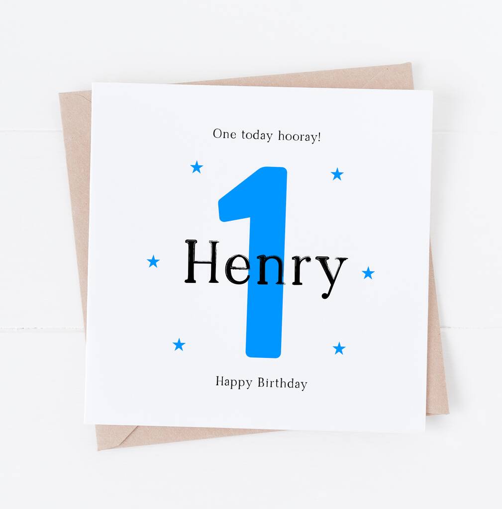 Personalised Boys Age Number Birthday Card, 1 of 3