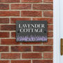 Personalised Lavender Slate House Number Sign, thumbnail 2 of 2
