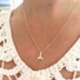 Sterling Silver Whale Tail Pendant Necklace, thumbnail 4 of 9