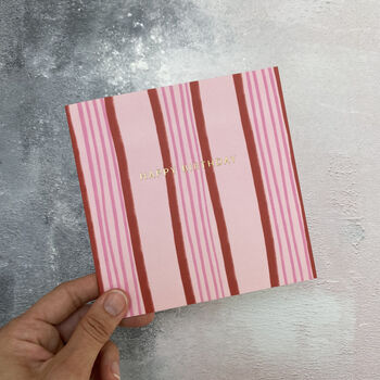 Red And Pink Striped Wrapping Paper, 8 of 9