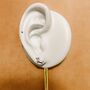 Sterling Silver Dachshund Puppy Stud Earrings, thumbnail 6 of 9