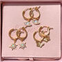 Opal North Star Hoop Earrings / Gold Filled, thumbnail 5 of 6