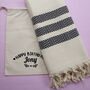 Personalised Soft Cotton Sofa Throw, Christmas Gift For Grandparents, thumbnail 4 of 9