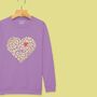 'Leopard Heart Of Hearts' Kids Sweatshirt, thumbnail 5 of 7