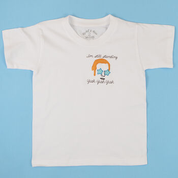 'I'm Still Standing' Embroidered Kids T Shirt, 3 of 3