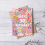 30th Birthday Card For Women, Floral 30th Card, For Her, thumbnail 4 of 4