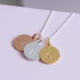Personalised Sterling Silver Disc Pendant, thumbnail 1 of 7
