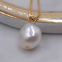 Random Shape Genuine Baroque Pearl Pendant Necklace, thumbnail 2 of 12