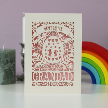 Personalised Papercut Easter Egg Card, 3 of 5