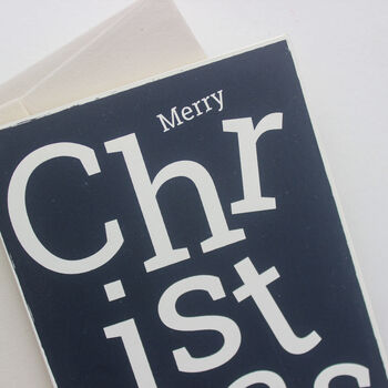 Merry Christmas Monochrome Card, 5 of 5