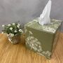 Wooden Tissue Box Cover Olive Parsley, thumbnail 1 of 3