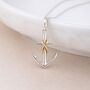 Personalised Sterling Silver And Gold Infinity Anchor Pendant Necklace, thumbnail 1 of 9