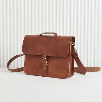 Handmade Leather Laptop Bag With Lifetime Guarantee, 2 of 9