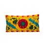 Sunflower Summer Silk Suzani Cushion, thumbnail 3 of 5