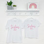 Sisters Rule. Matching T Shirt And Babygrow Set, thumbnail 1 of 5