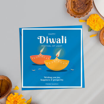 Personalised Diwali Candles Card, 3 of 3