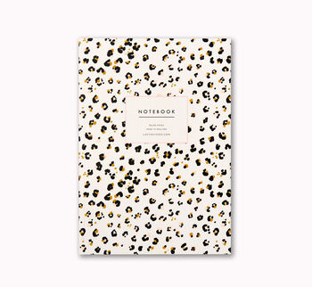 A5 Notebook Cheetah Animal Print Lined Journal, 8 of 9