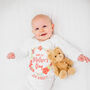 Personalised First Mother's Day Floral Babygrow, thumbnail 1 of 12