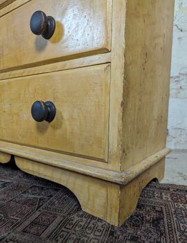 Late 1800s Antique Pine Maple Chest Drawers, 2 of 5
