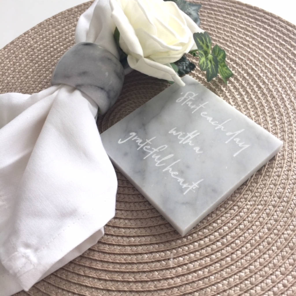 Personalised Marble Square Coaster, 1 of 2