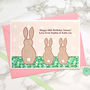 'Bunnies' Birthday Card From One, Two Or Three Children, thumbnail 1 of 7
