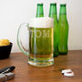 Personalised Name Etched Glass Tankard, thumbnail 2 of 9