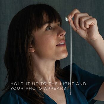 Personalised Heart Hidden Photo Necklace In Sterling Silver, 3 of 10