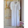 Ladies White Cotton Nightdress 'Valentina', thumbnail 5 of 5