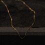 Men's 18 K Gold Plated Paperclip Chain, thumbnail 3 of 11
