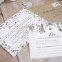 Autumn Willow Wreath Concertina Wedding Invitations, thumbnail 5 of 7