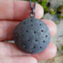 Black Diamond Locket Necklace In Sterling Silver, thumbnail 3 of 7