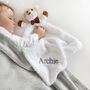 Personalised White Lion Baby Comforter, thumbnail 2 of 4