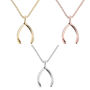 Sterling Silver Or Gold Wishbone Charm Necklace, thumbnail 3 of 9
