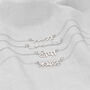 Personalised Sterling Silver Language Name Necklace, thumbnail 4 of 7