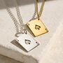 Ace Of Spades Playing Card Charm Necklace, thumbnail 3 of 6
