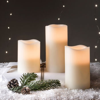 Set Of Three Battery LED Candles, 2 of 4