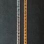 Chunky Gold Plated Flat Cuban Bracelet Chain 6 Mm, thumbnail 7 of 12