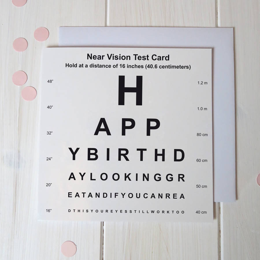 Eye Test Greetings Cards, 1 of 7